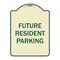 Signmission Designer Series-Future Resident Parking Tan & Green Heavy-Gauge Aluminum, 24" x 18", TG-1824-9974 A-DES-TG-1824-9974 - alternate 1